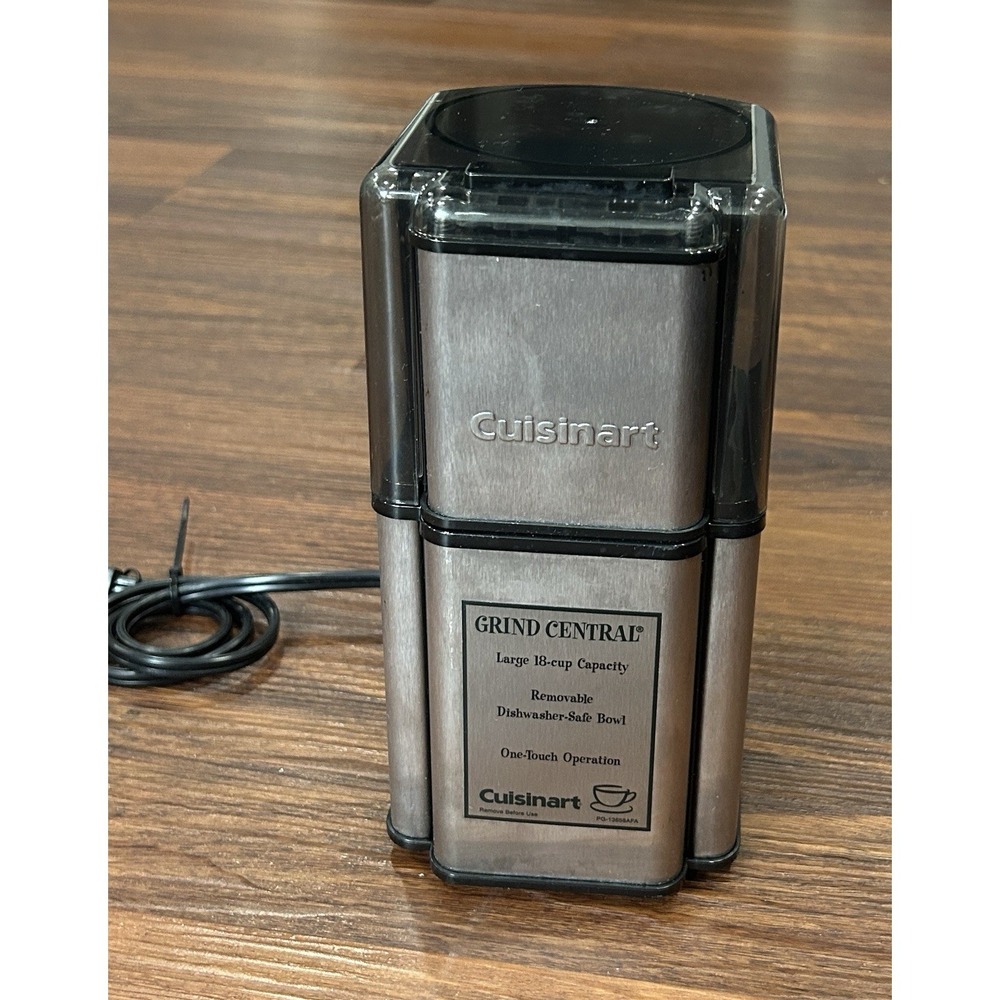 Cuisinart Grind Central Coffee Grinder Stainless Steel 18 Cup One Touch DCG-12BC